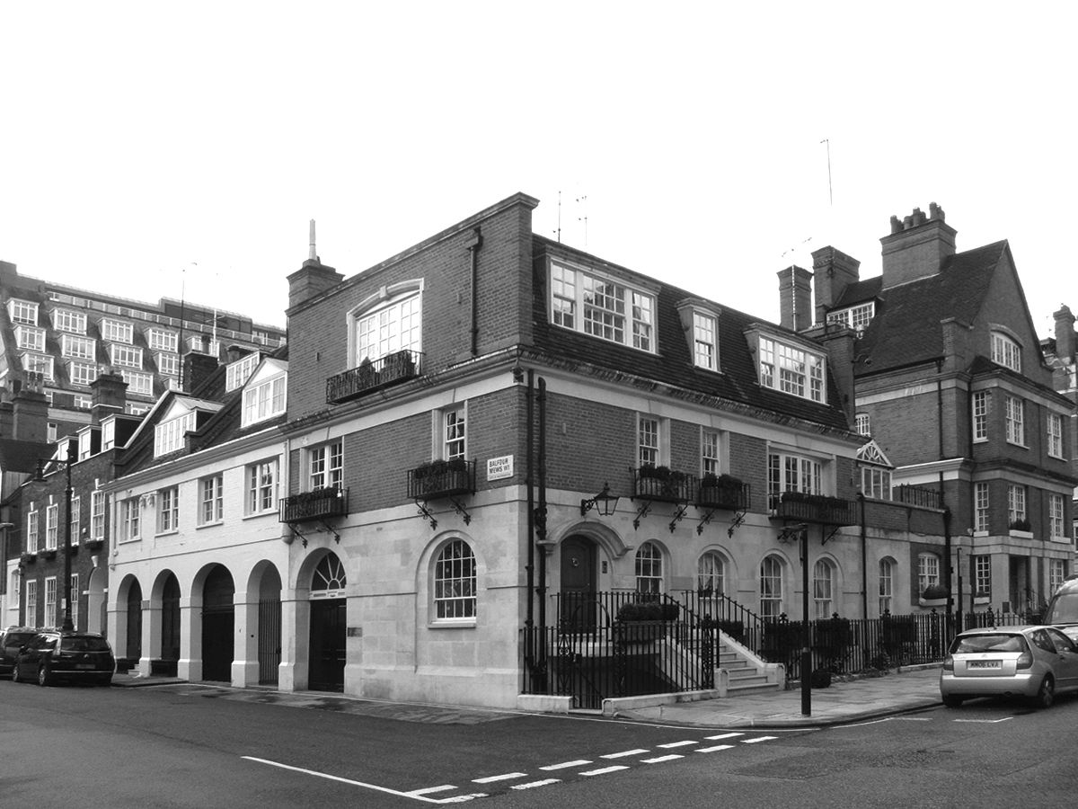 Balfour Mews — the site before the work