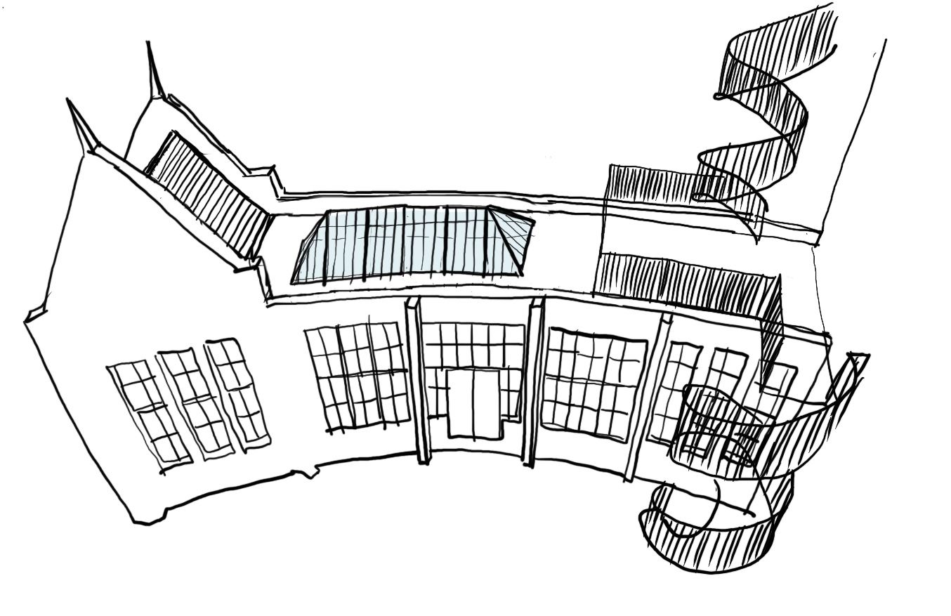 Dumbleton Hall Hotel — sketch