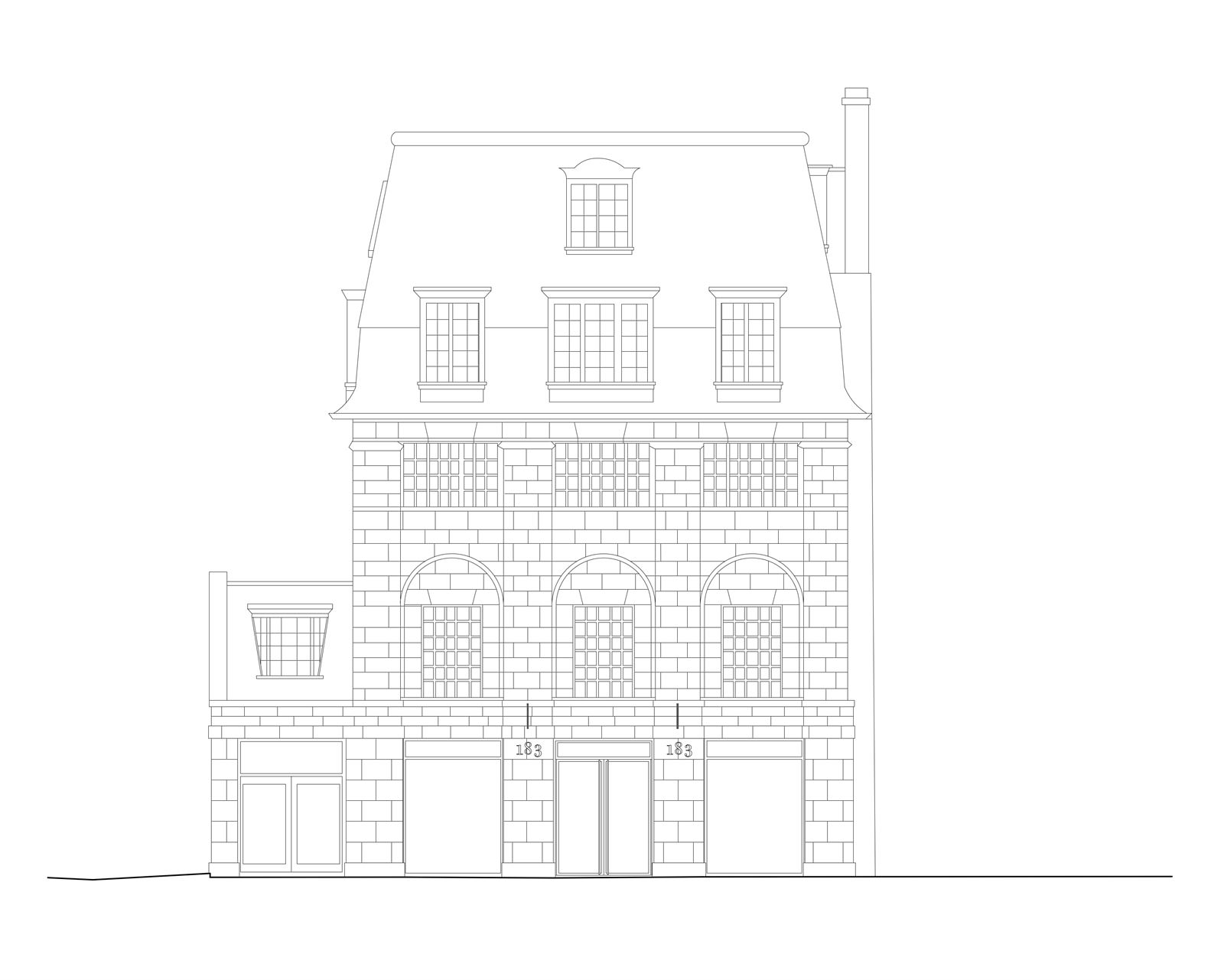 Lema Flagship Store — elevation