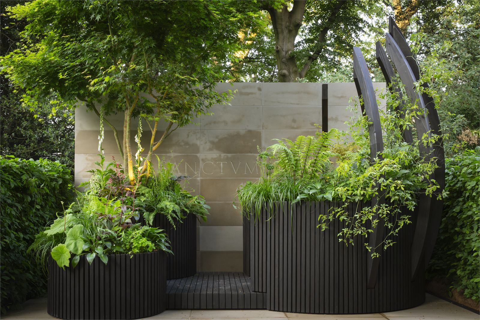 Sanctum Garden — the completed building