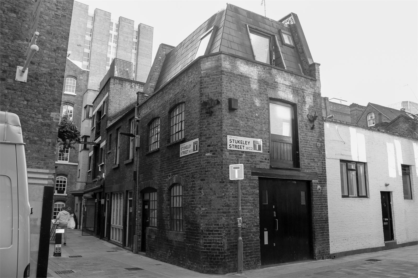 Stukeley Street — the site before the work