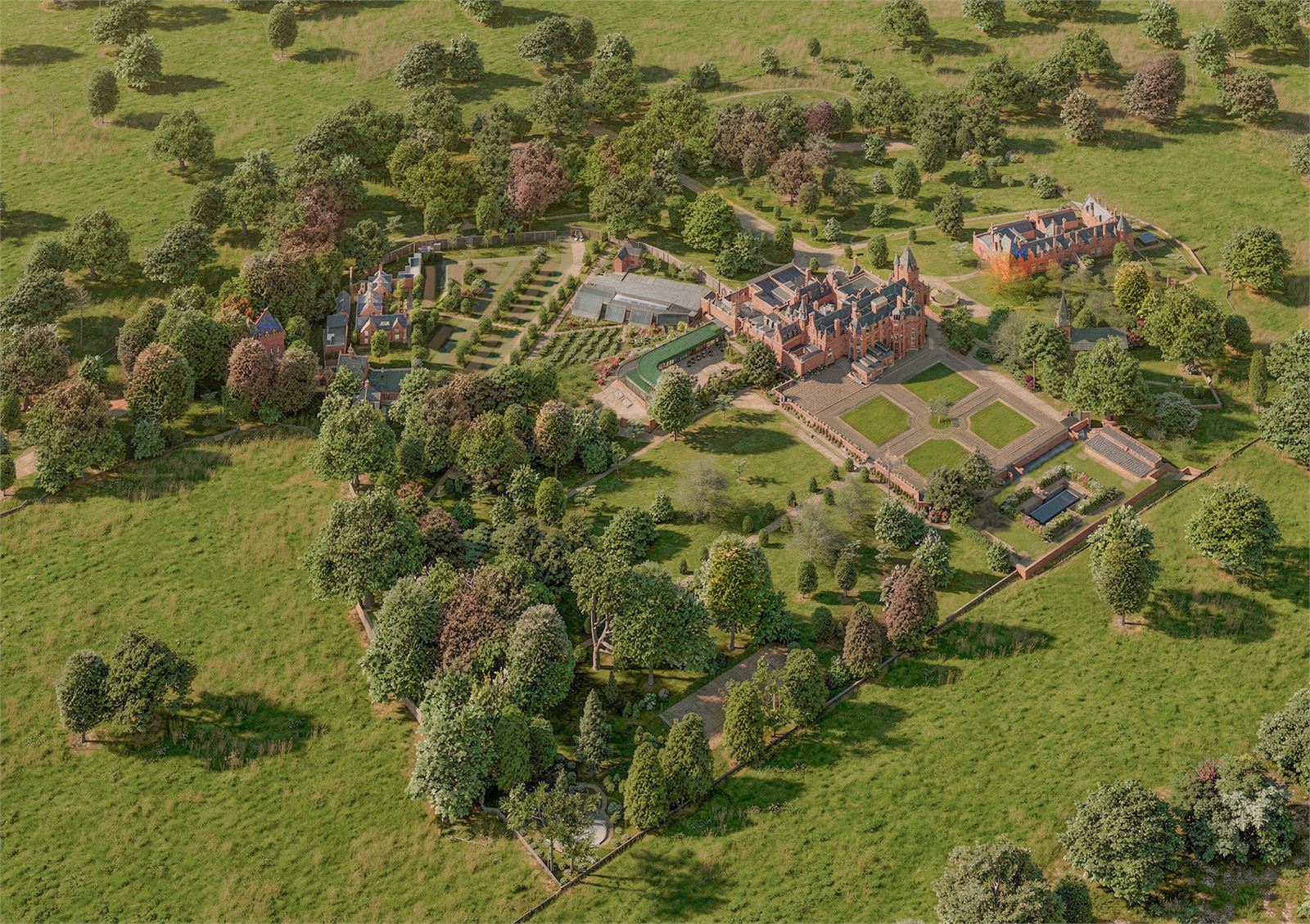 The Elvetham — aerial view