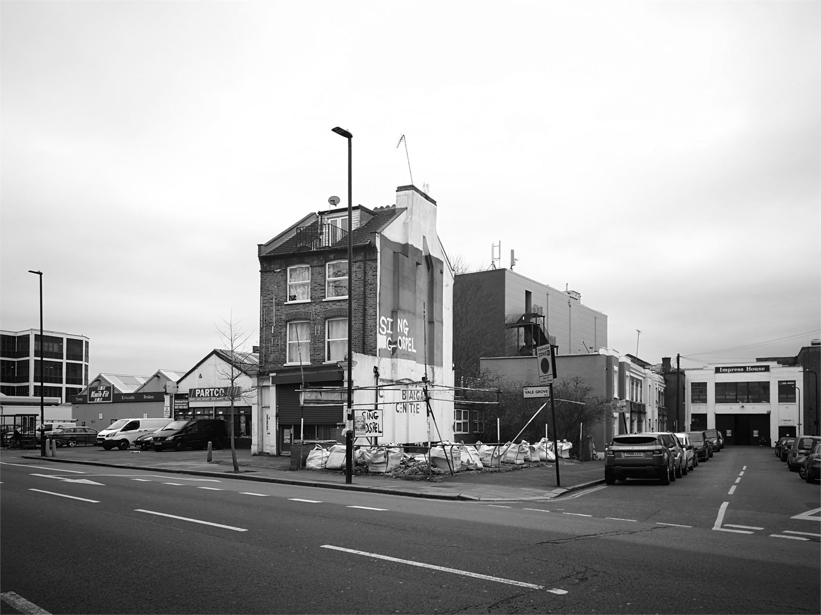 The Vale — the site before the work
